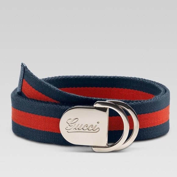 Red/Blue star GUCCI belt